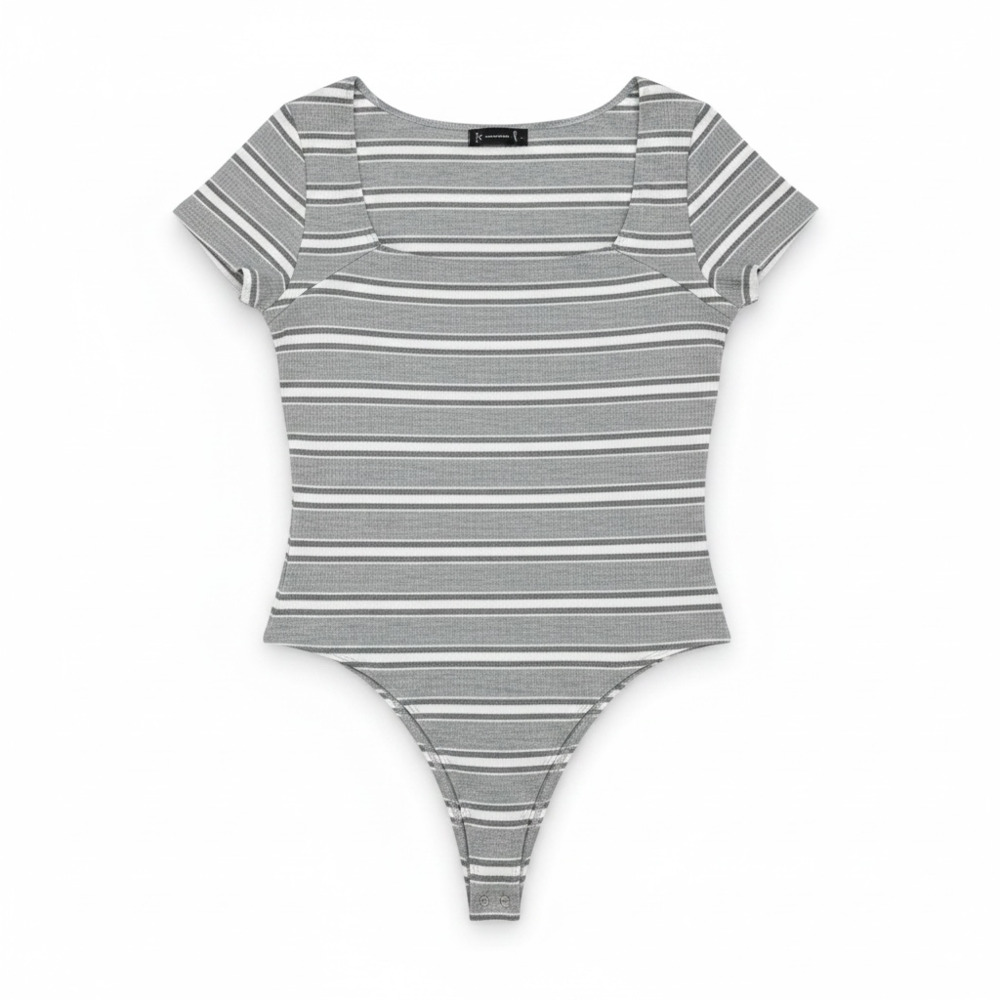 Gentle Fawn Ribbed Striped Short Sleeve Bodysuit